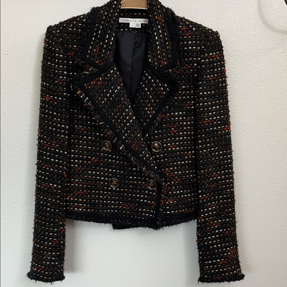 Veronica Beard double breasted, tweed blazer. NOT a Dickey  jacket.